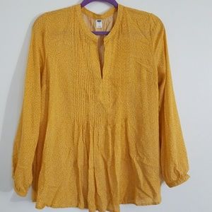 Old Navy Mustard V Neck Tunic